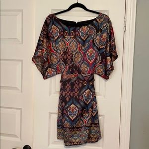 BCBG MaxAzria silk tie dress